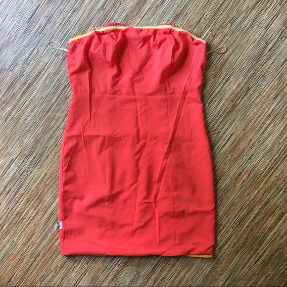 Anthropologie Champagne & Strawberry Dress Womens - Picture 15 of 16